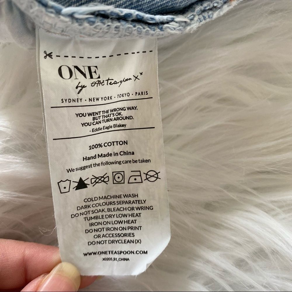 One Teaspoon Diamonds Chargers denim short 26 - Picture 12 of 12